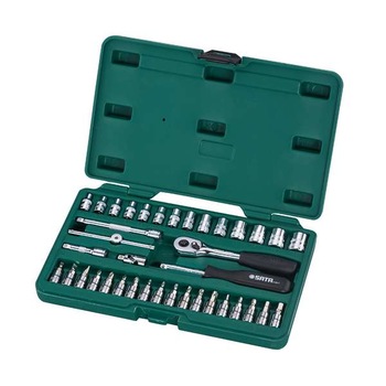 Trusa capete tubulare, Sata, cu accesorii, 38 piese Trusa capete tubulare, Sata, cu accesorii, 38 piese