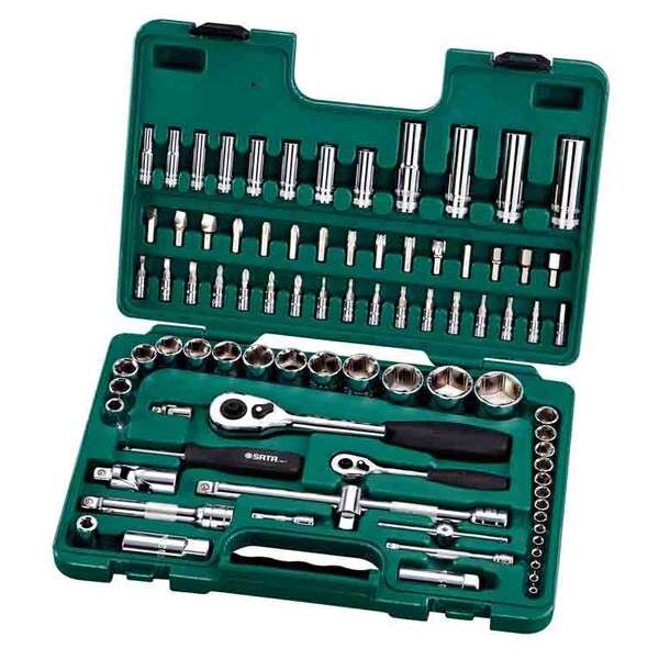 Trusa capete tubulare, Sata, cu accesorii, 86 de piese