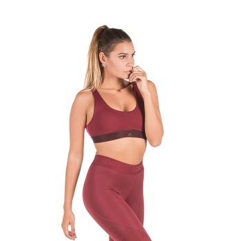 Bustiera femei Adidas All ME Sportback Visiniu Bustiera femei Adidas All ME Sportback Visiniu