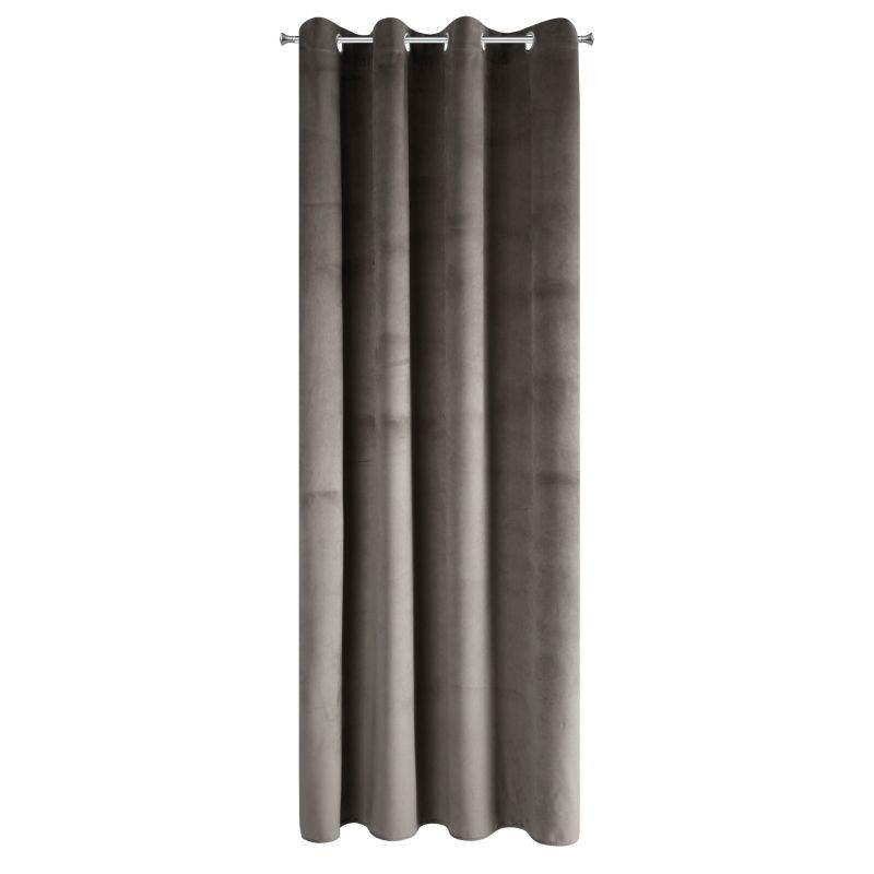 Perdea decorativa cu inele metalice, PIERRE 140x250 cm, Eurofirany, Bej inchis