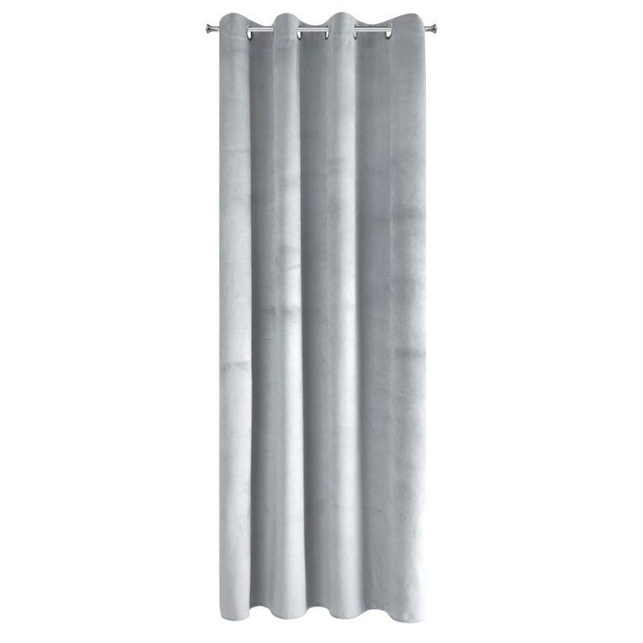 Pierre bársony sötétítő függöny Fényes Ezüst 140x250 cm