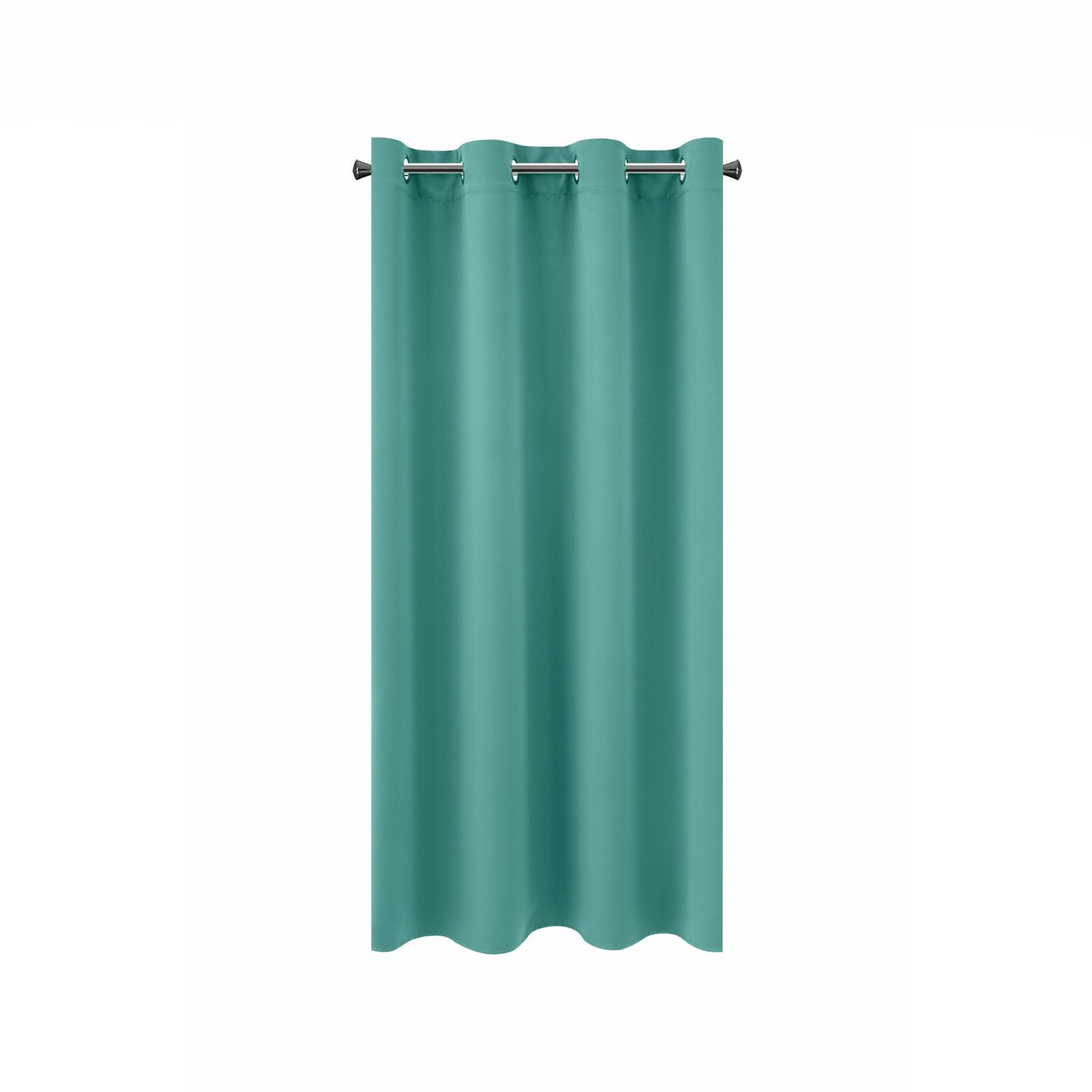 Perdea decorativa cu inele metalice, LOGAN 140x250 cm, Eurofirany, Turcoaz