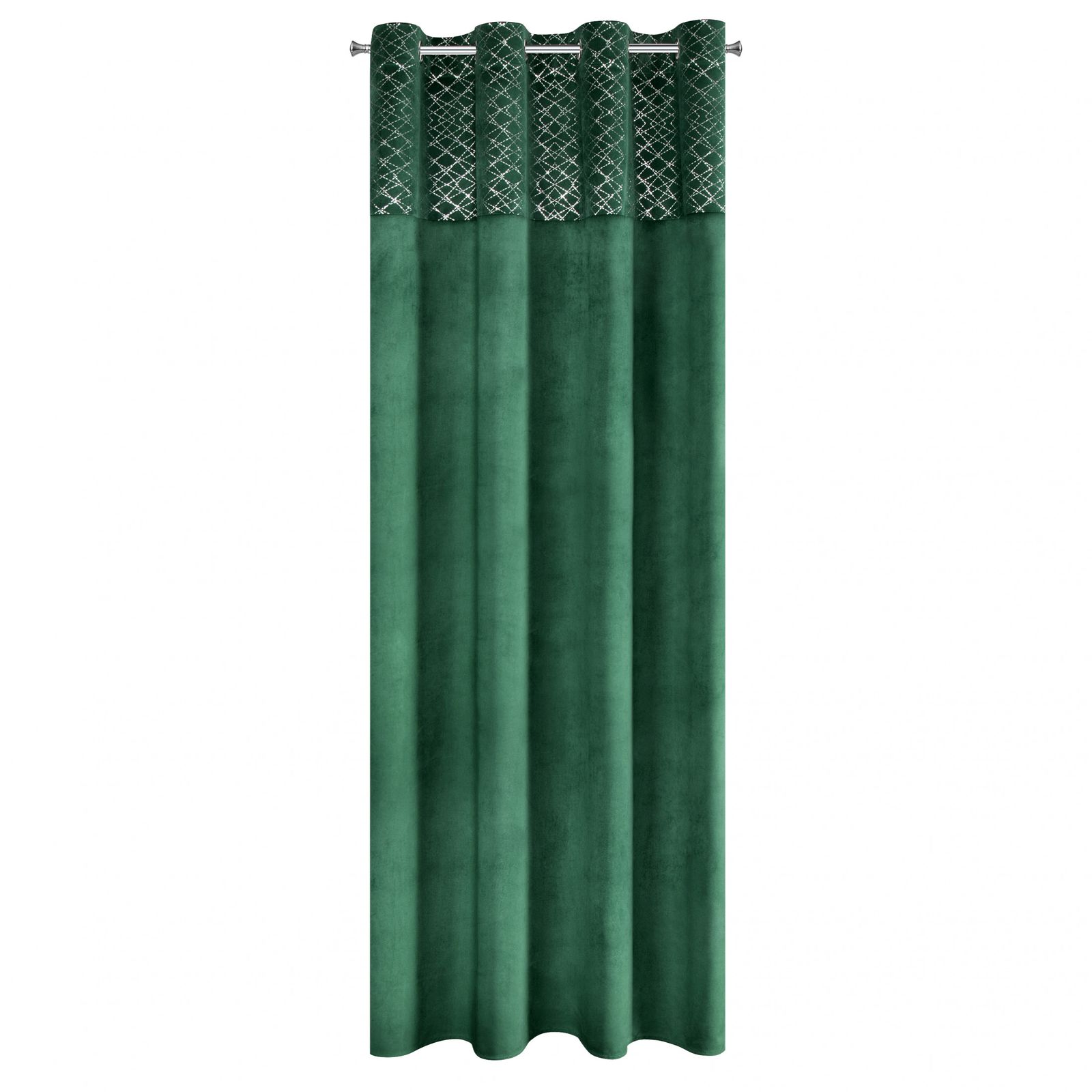 Perdea decorativa cu inele metalice, SUZI 140x250 cm, Eurofirany, Verde