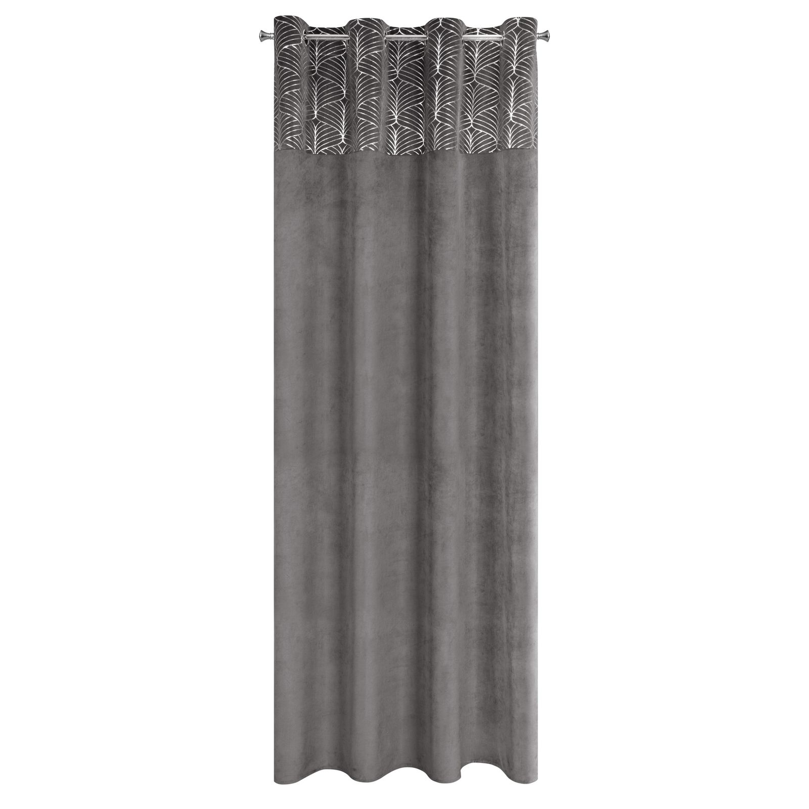 Perdea decorativa cu inele metalice, LINDI 140x250 cm, Eurofirany, Grafit