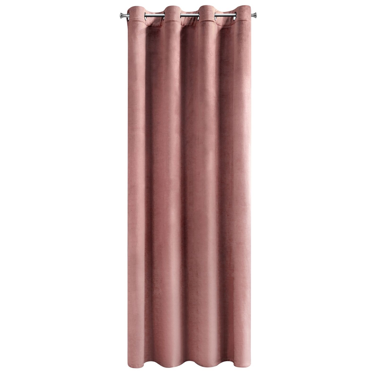 Perdea decorativa cu inele metalice, ROSA 140x250 cm, Eurofirany, Roz