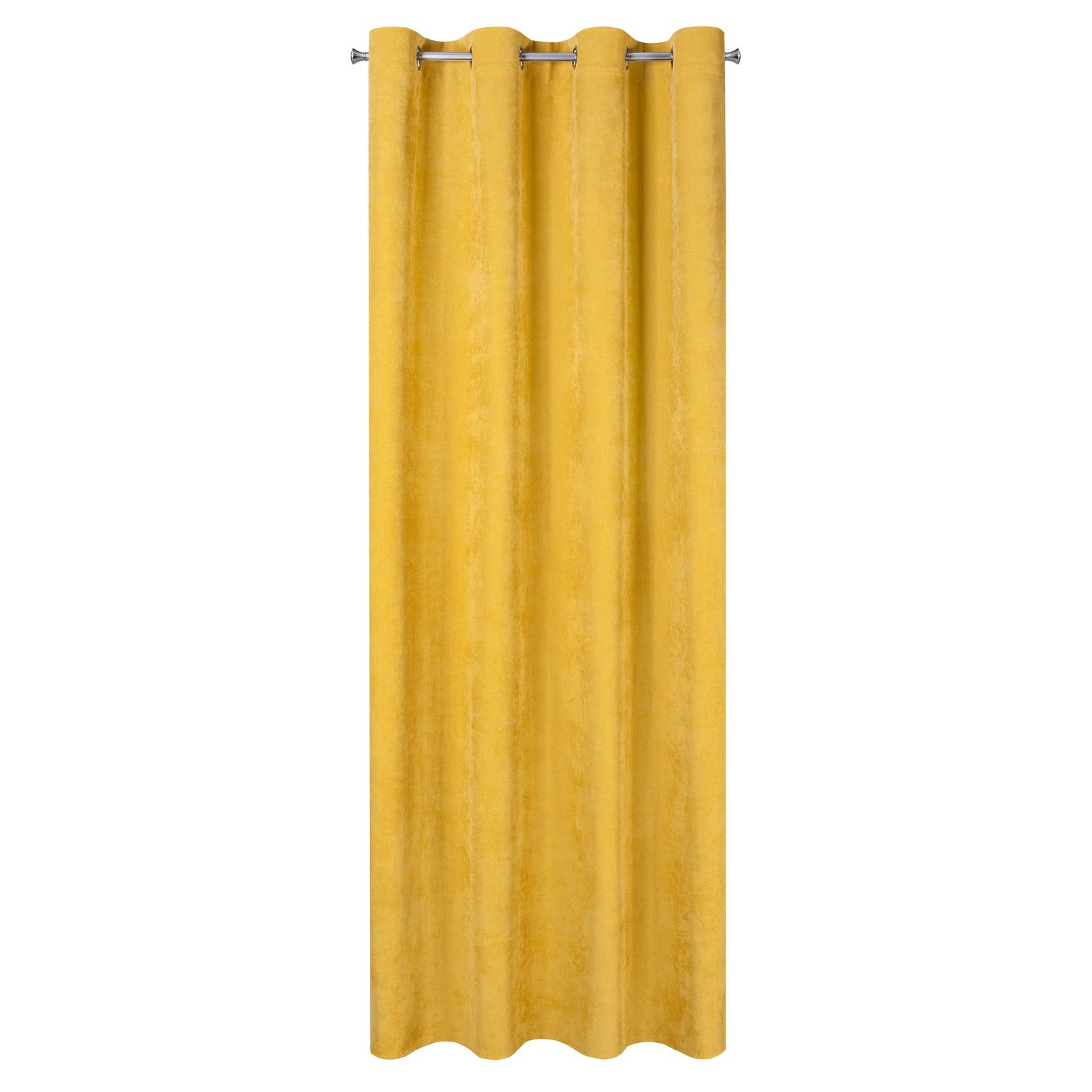 Perdea decorativa cu inele metalice, JULIE 140x250 cm, Eurofirany, Mustar