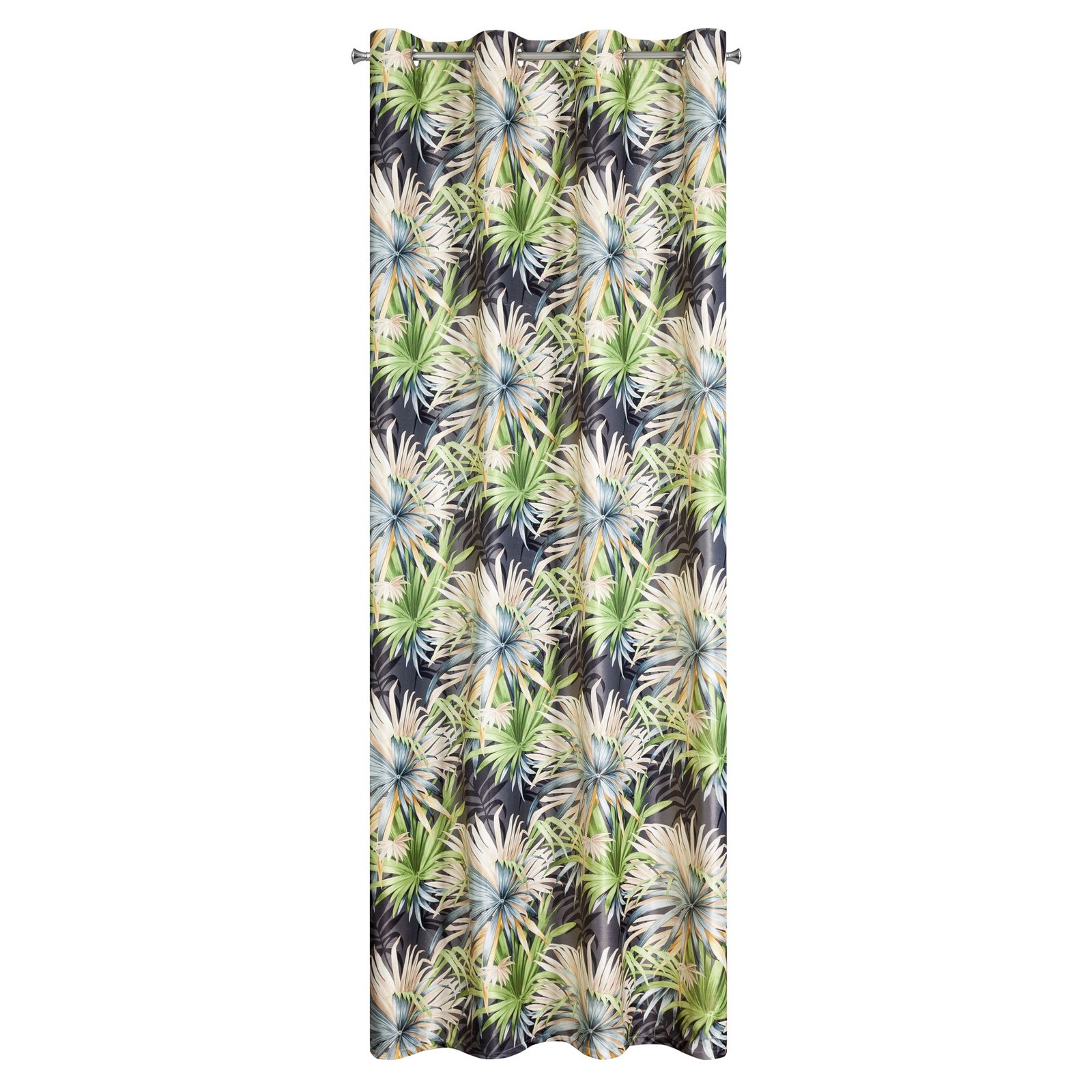 Perdea decorativa cu inele metalice, VERONA 140x250 cm, Eurofirany, Frunze colorate