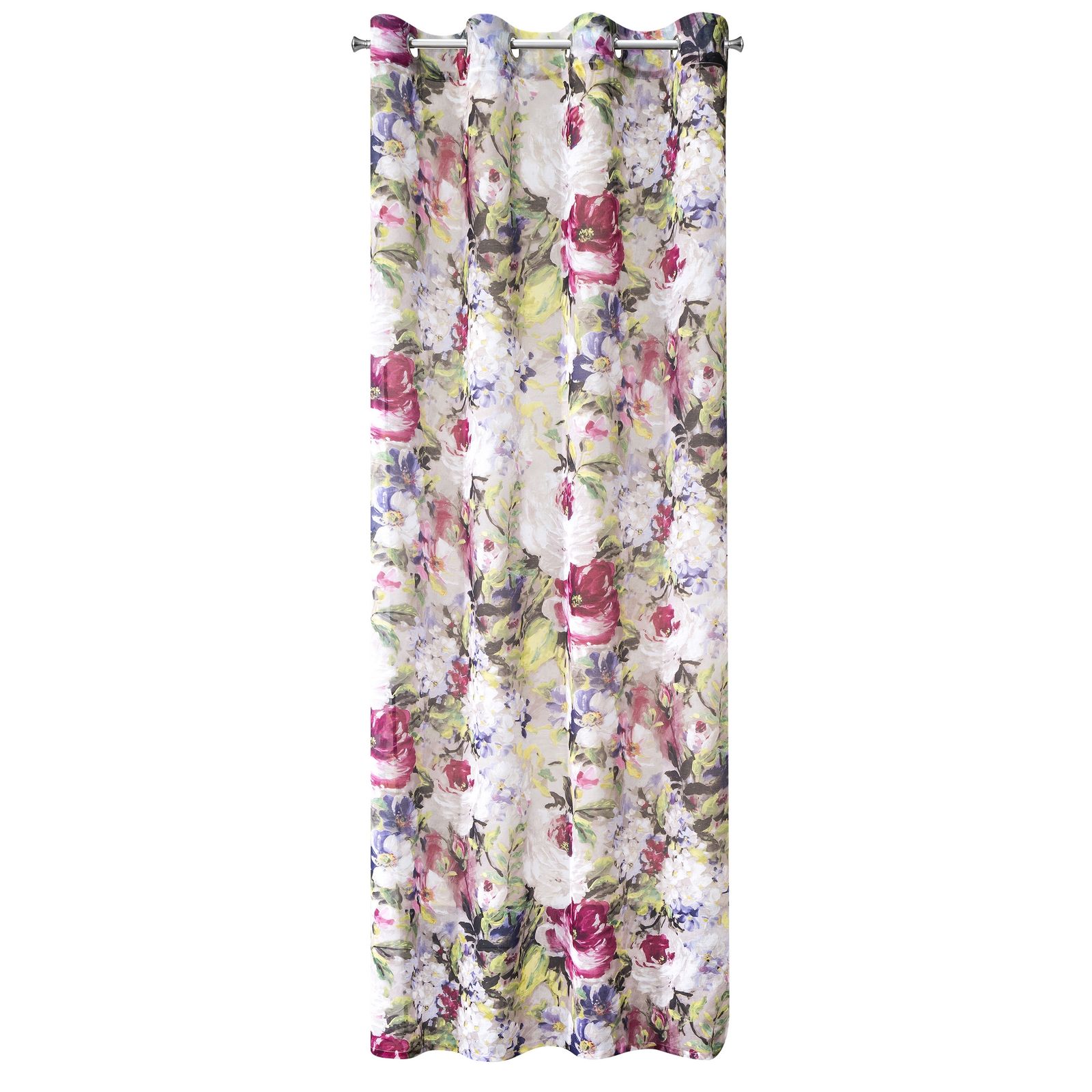 Perdea decorativa cu inele metalice, TULZA 140x250 cm, Eurofirany, Multicolor