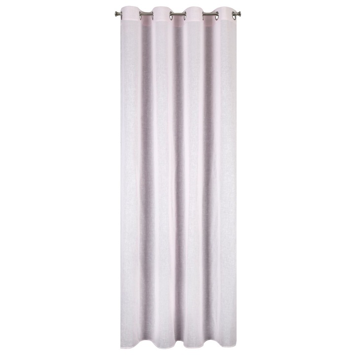 Eurofirany Paola Sötétítő függöny fém gyűrűkkel, 140x250 cm, rózsaszín