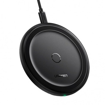 Incarcator wireless, 10W cu functia Fast Charge, Ugreen, Black Incarcator wireless, 10W cu functia Fast Charge, Ugreen, Black
