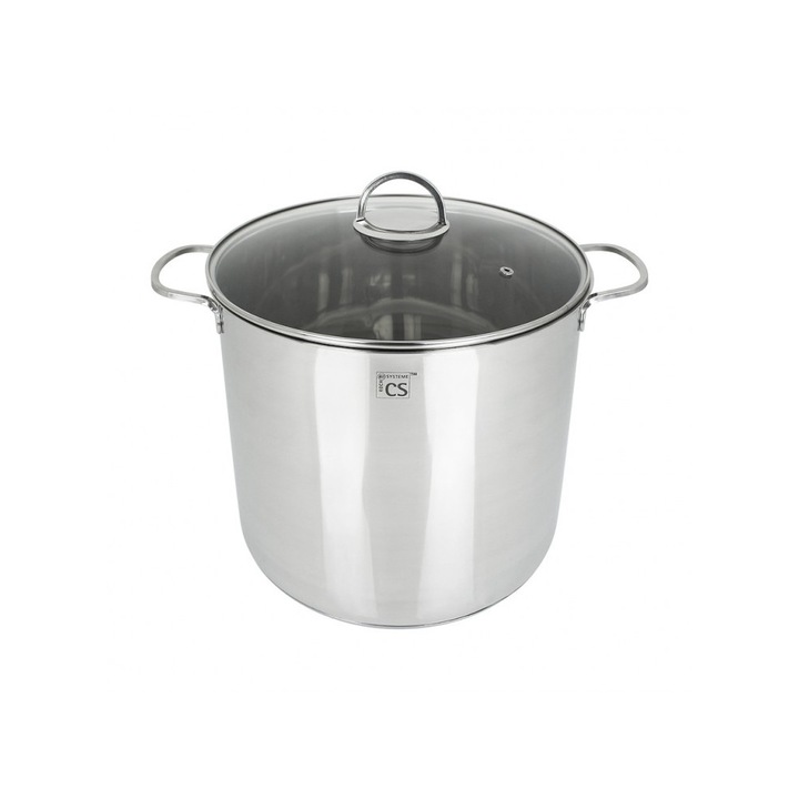 Oala inox 10.5L, 24x24 cm – Carl Schmidt Sohn Trier 075163, pentru gatit in cantitate mare, design profesional