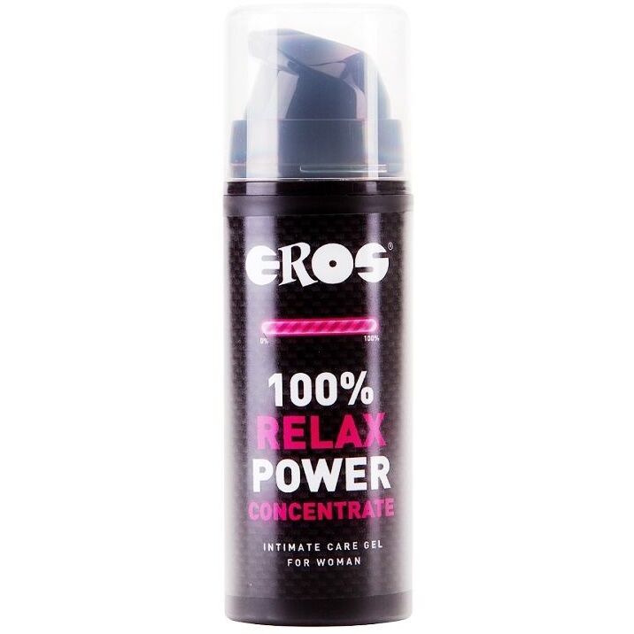 Gel lubrifiant concentrat pentru relaxare anala, Eros 100% Relax Power, pentru femei, 30 ml