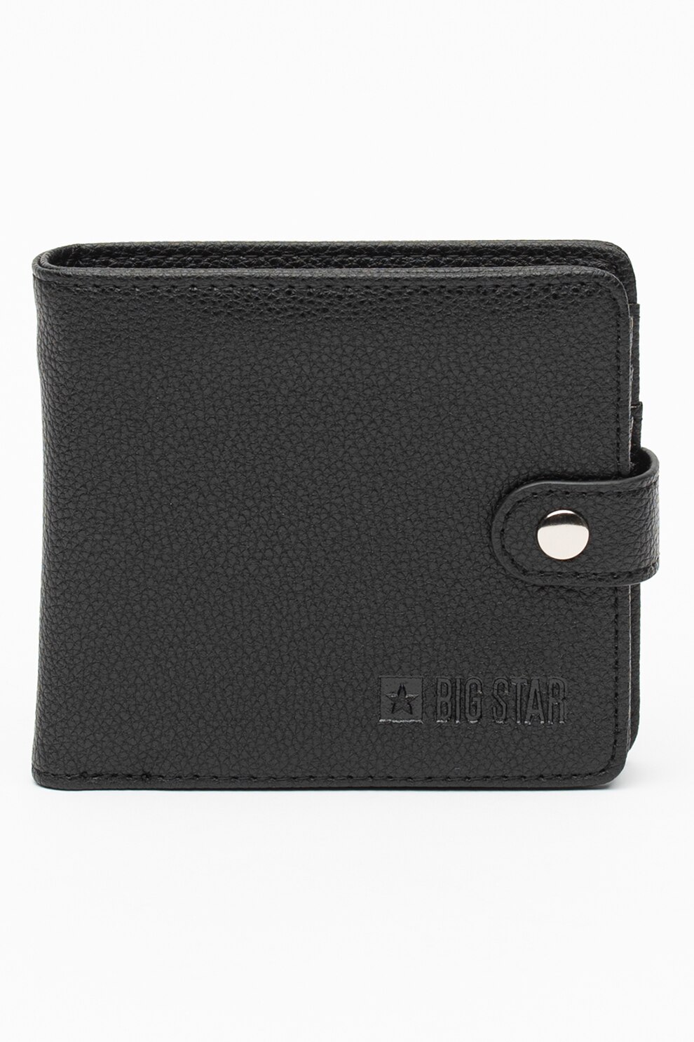 Big Star, Portofel din piele ecologica, Negru/Alb