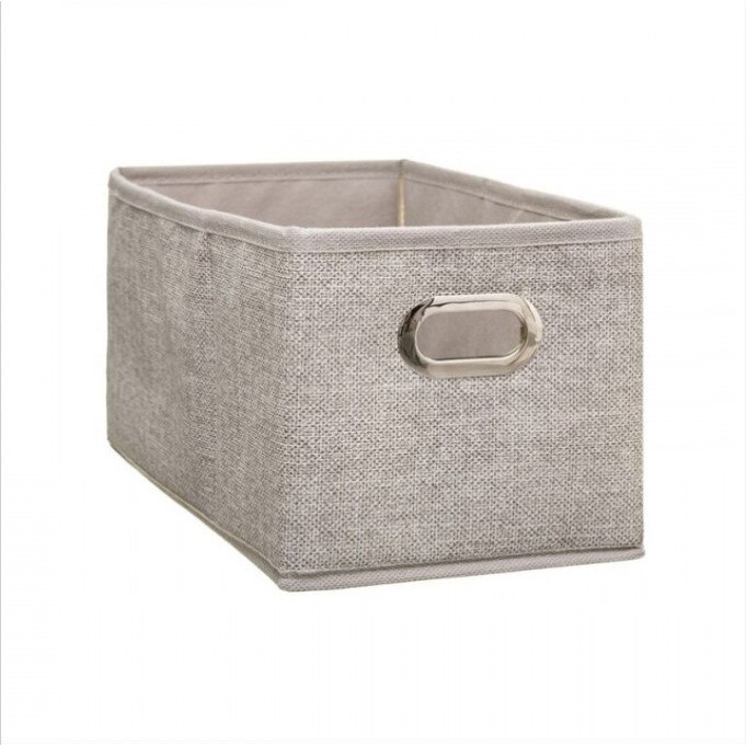 Cutie depozitare, Five, pliabila, carton, bej, 15 x 15 x 31 cm