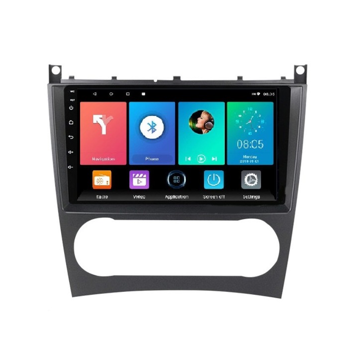 Мултимедия с навигация ZT, за Mercedes C, CLK W203, W209, W467, Android, 4+2+16