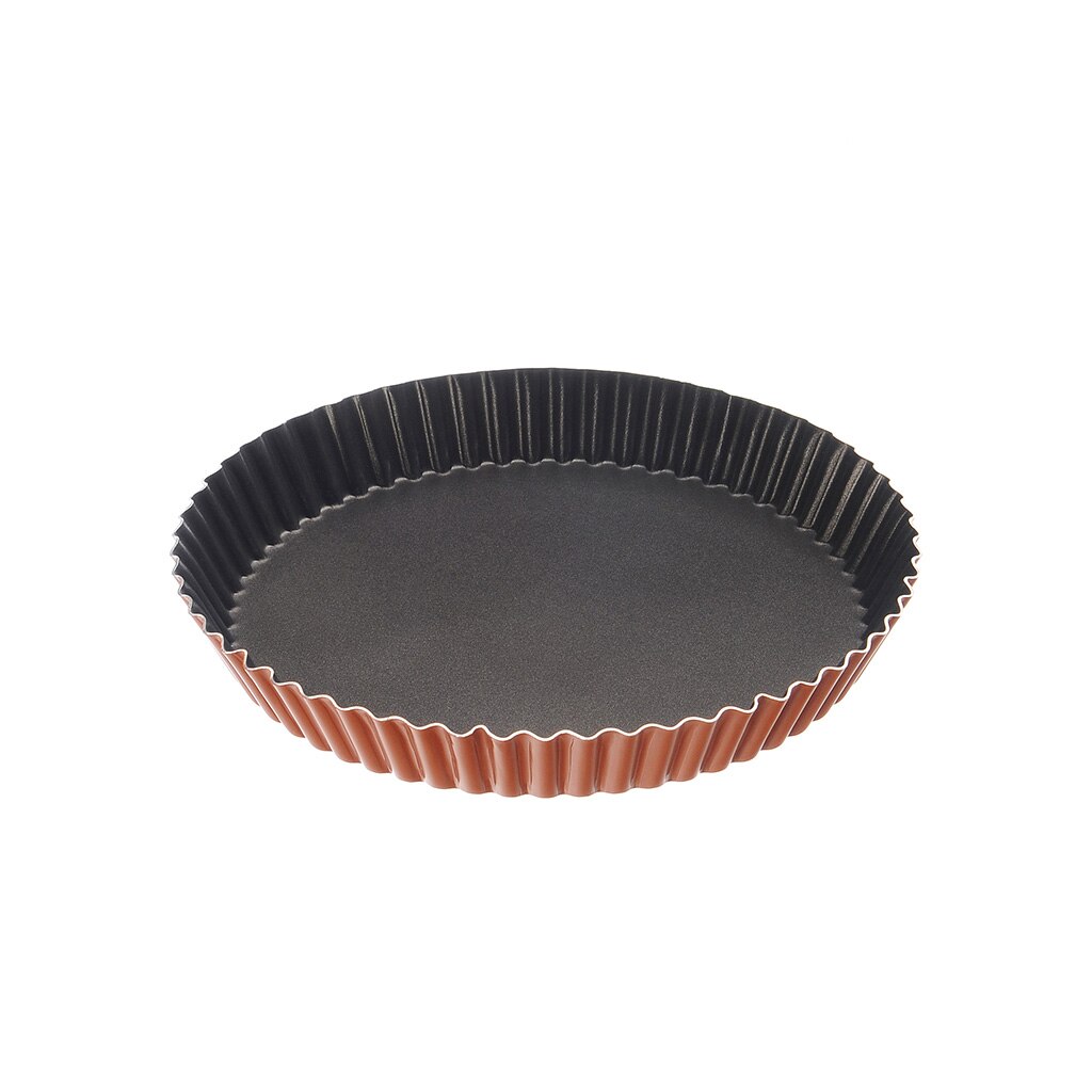 Forma tarta Moneta, Aluminiu/Teflon, Antiaderenta, Portocaliu, 28 cm