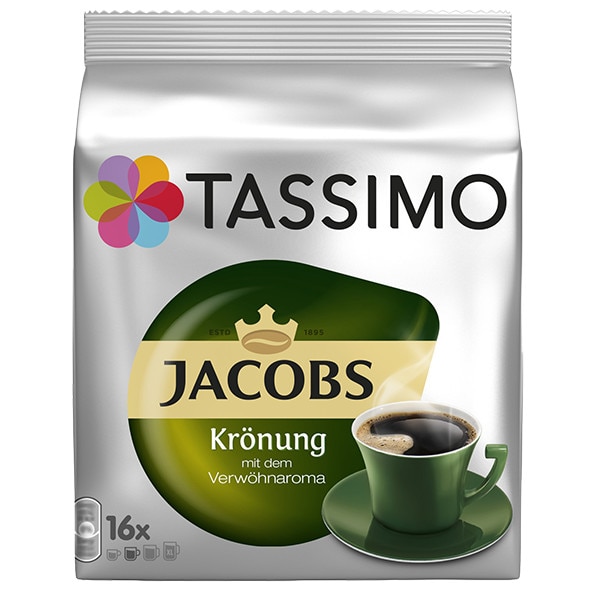 Cafea capsule Tassimo Jacobs Kronung, 16 capsule, 104g