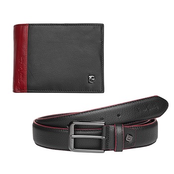 Set de curea 125cm si portofel, Pierre Cardin, PCL045Y4, Piele naturala, Negru Set de curea 125cm si portofel, Pierre Cardin, PCL045Y4, Piele naturala, Negru