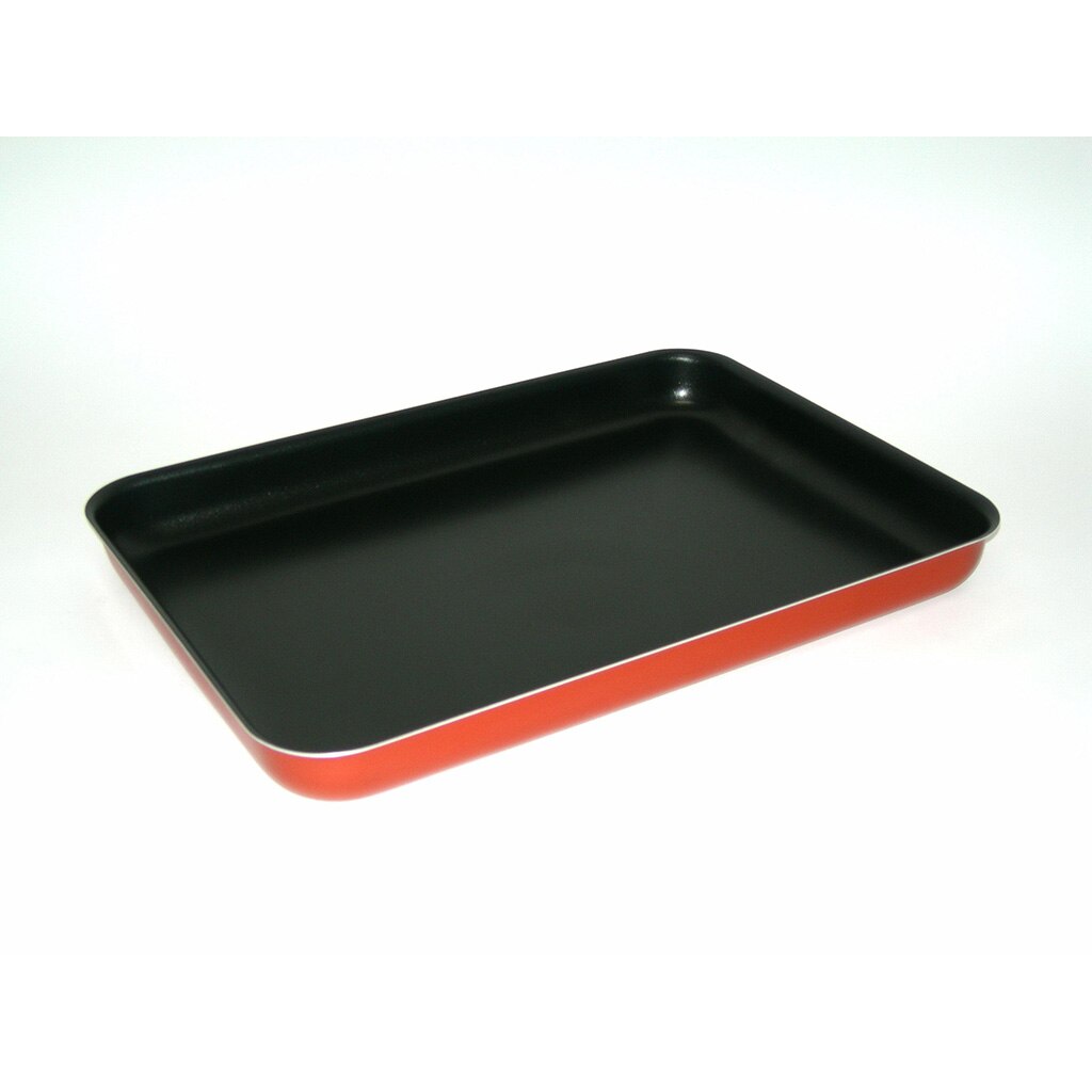 Tava copt Moneta, Aluminiu, Antiaderenta, Portocaliu, 28x40 cm