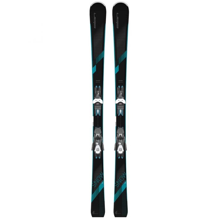 Schiuri Femei Snow Black AM LS Elan,legatura inclusa,negru/turcoaz,146cm