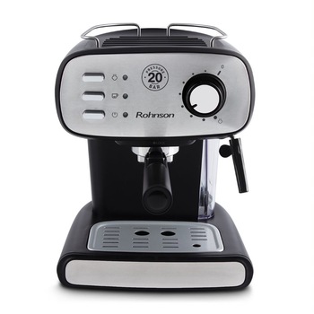Espressor cafea Rohnson R984, 20BAR, putere 850W, 1.2L, sistem ERP Espressor cafea Rohnson R984, 20BAR, putere 850W, 1.2L, sistem ERP