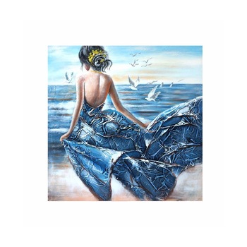 Tablou pictura manual ulei pe panza Accent 330706, Femeie, 80/80 cm Tablou pictura manual ulei pe panza Accent 330706, Femeie, 80/80 cm