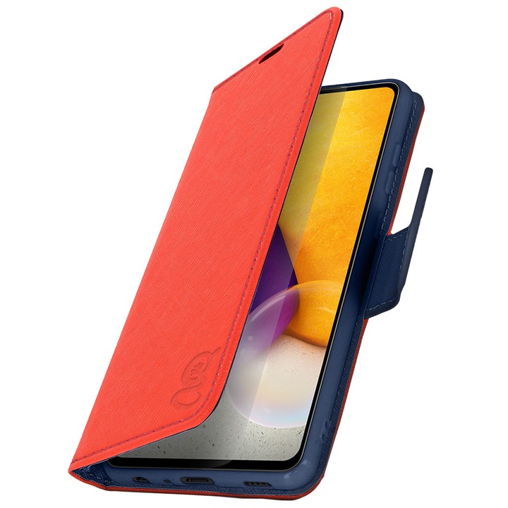 Husa carte Huawei P8 Lite 2017 - Fancy Book, inchidere magnetica - Rosie Bleumarin