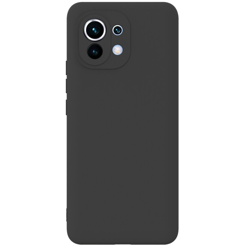 Husa protectie Forcell silicon pentru Xiaomi Mi 11 Lite / Xiaomi Mi 11 Lite 5G, negru
