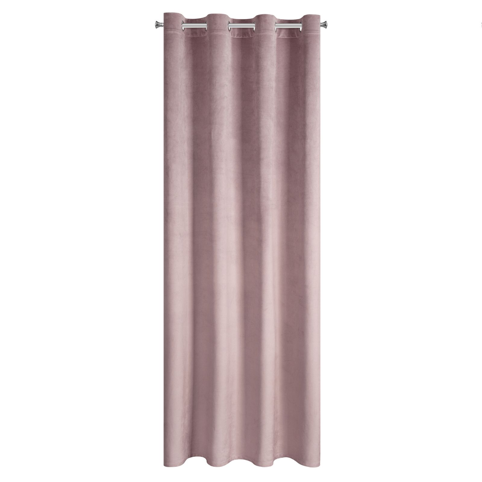 Perdea decorativa cu inele metalice, FARGO 140x250 cm, Eurofirany, Roz pudra