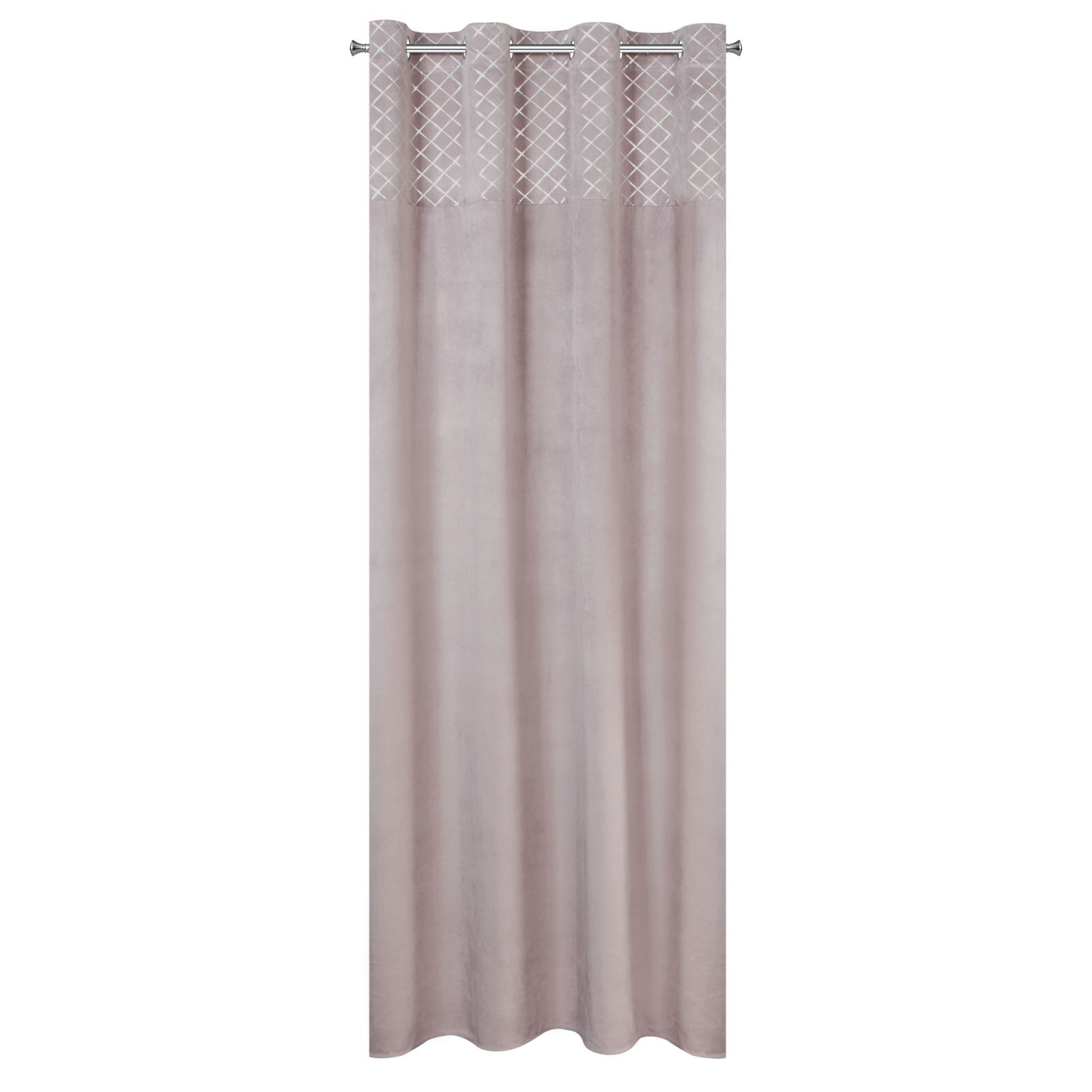 Perdea decorativa cu inele metalice, HAZEL 140x250 cm, Eurofirany, Roz pudra