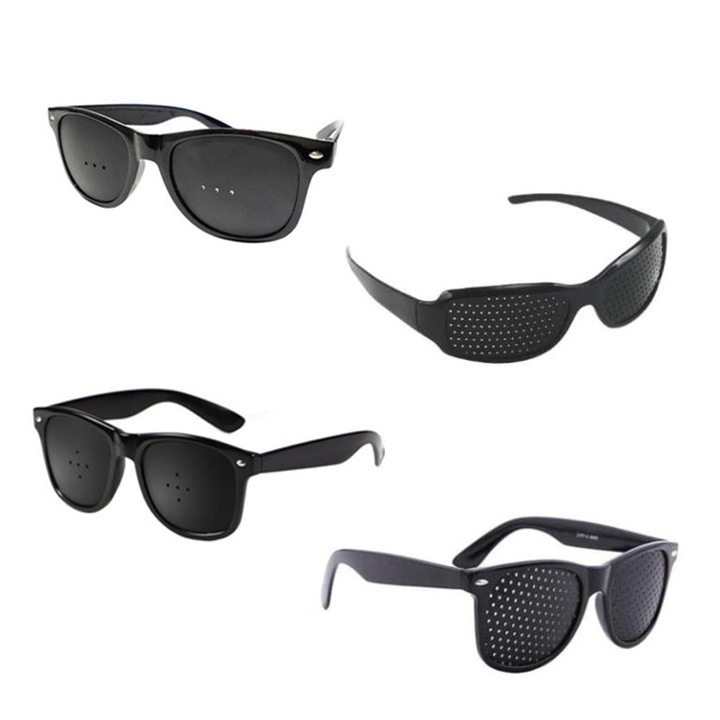 Комплект от 4 очила, Pinhole Pinhole, Защита и корекция на зрението