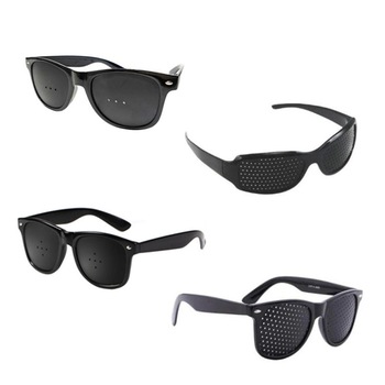 Set 4 buc Ochelari Pinhole-Stenopici cu Gaurele pentru Protectie si Corectarea Vederii Set 4 buc Ochelari Pinhole-Stenopici cu Gaurele pentru Protectie si Corectarea Vederii