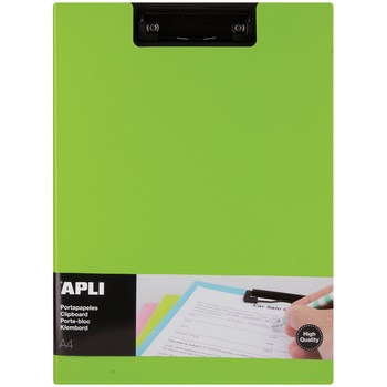 Clipboard A4 Apli PP cu clapa verde Clipboard A4 Apli PP cu clapa verde