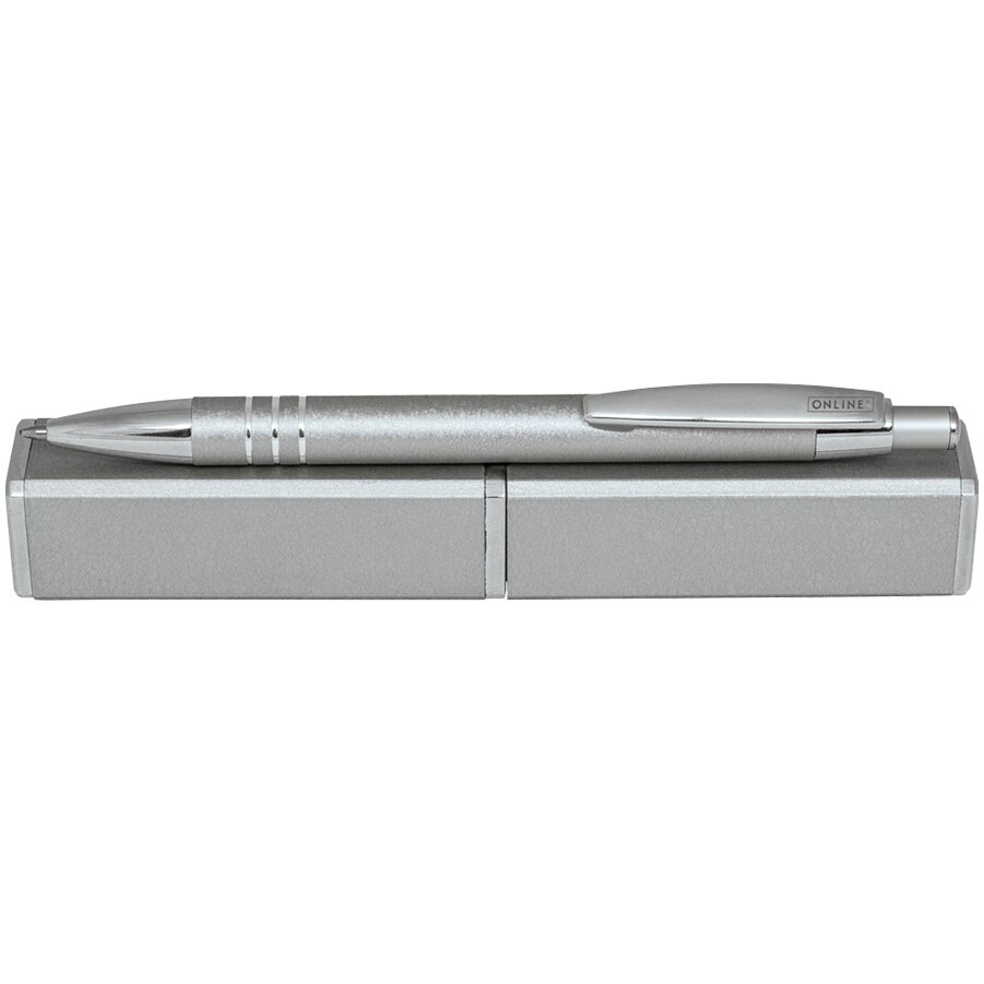 Pix cu mecanism Graphite Online corp aluminiu argintiu in etui