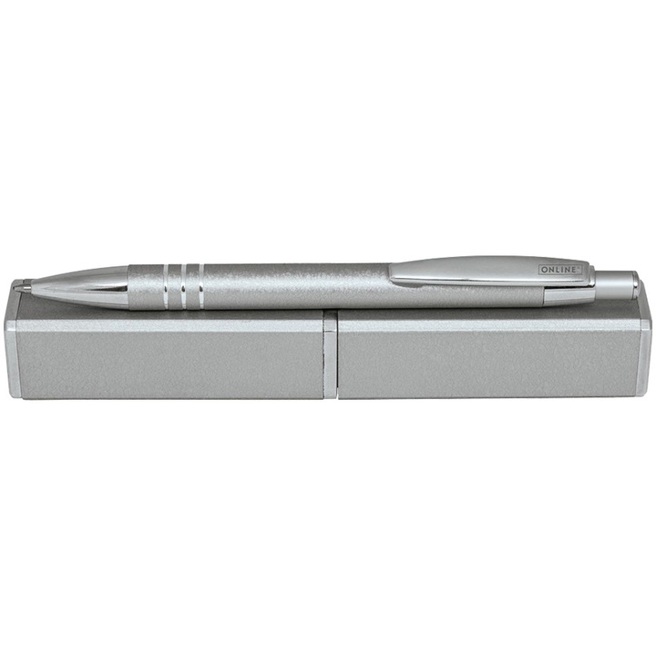 Pix cu mecanism Graphite Online corp aluminiu argintiu in etui