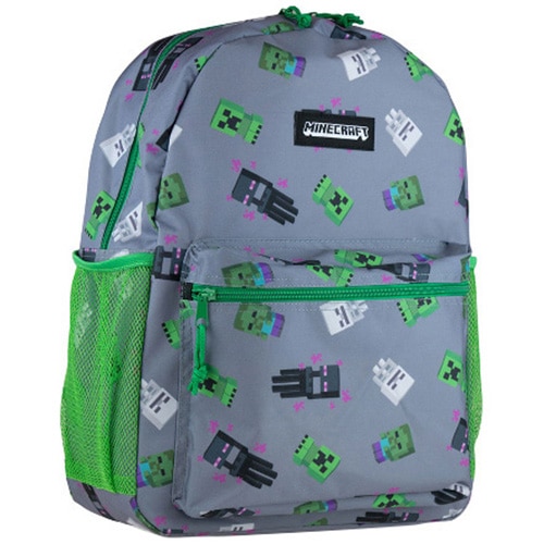 Ghiozdan Minecraft 1 compartiment design personaje 40 x 30 x 14 cm