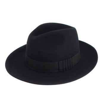 Palarie, Barbati, Tonak, 100% lana de iepure, cu banda textila, Negru, 54 cm Palarie, Barbati, Tonak, 100% lana de iepure, cu banda textila, Negru, 54 cm