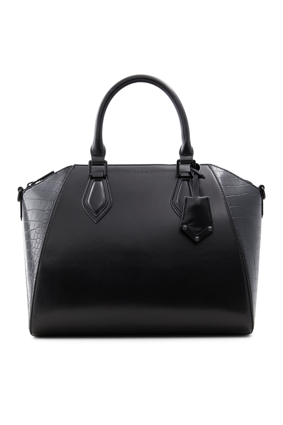 Aldo, Geanta shopper de piele ecologica Afielia, Negru