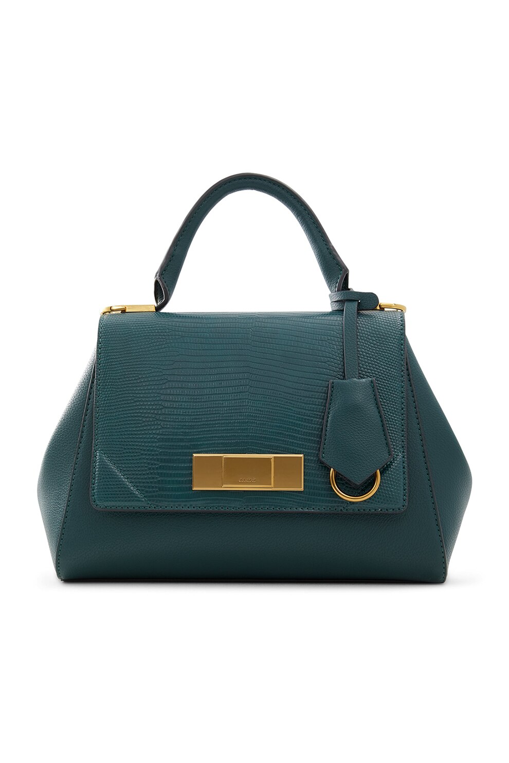 Aldo, Geanta de piele ecologica cu bareta Eowurith, Verde forest