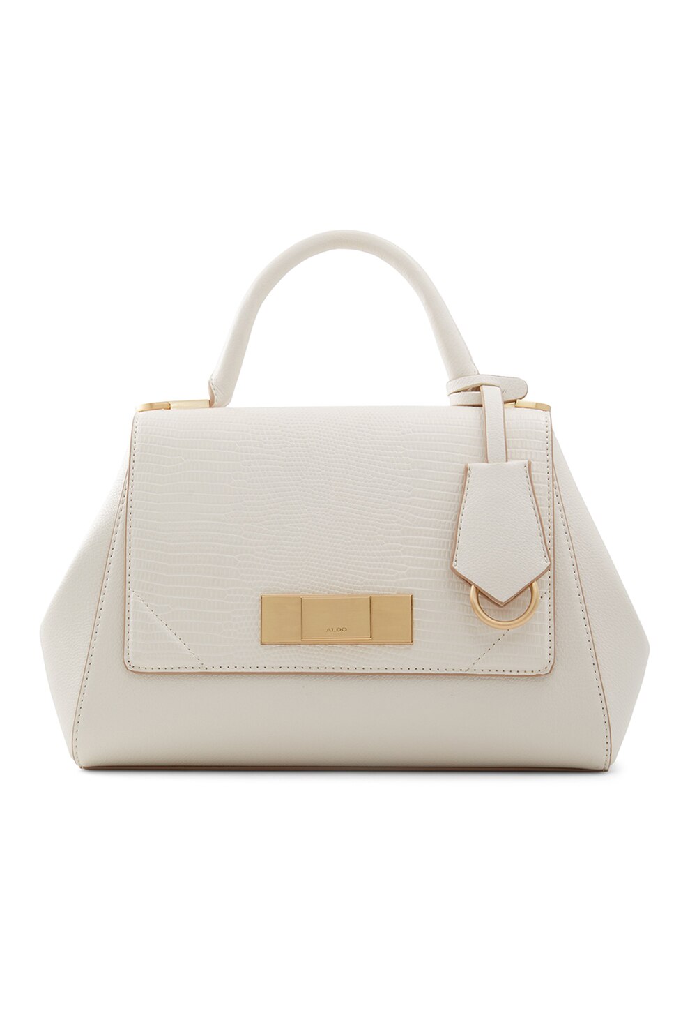 Aldo, Geanta de piele ecologica cu bareta Eowurith, Maro nisip