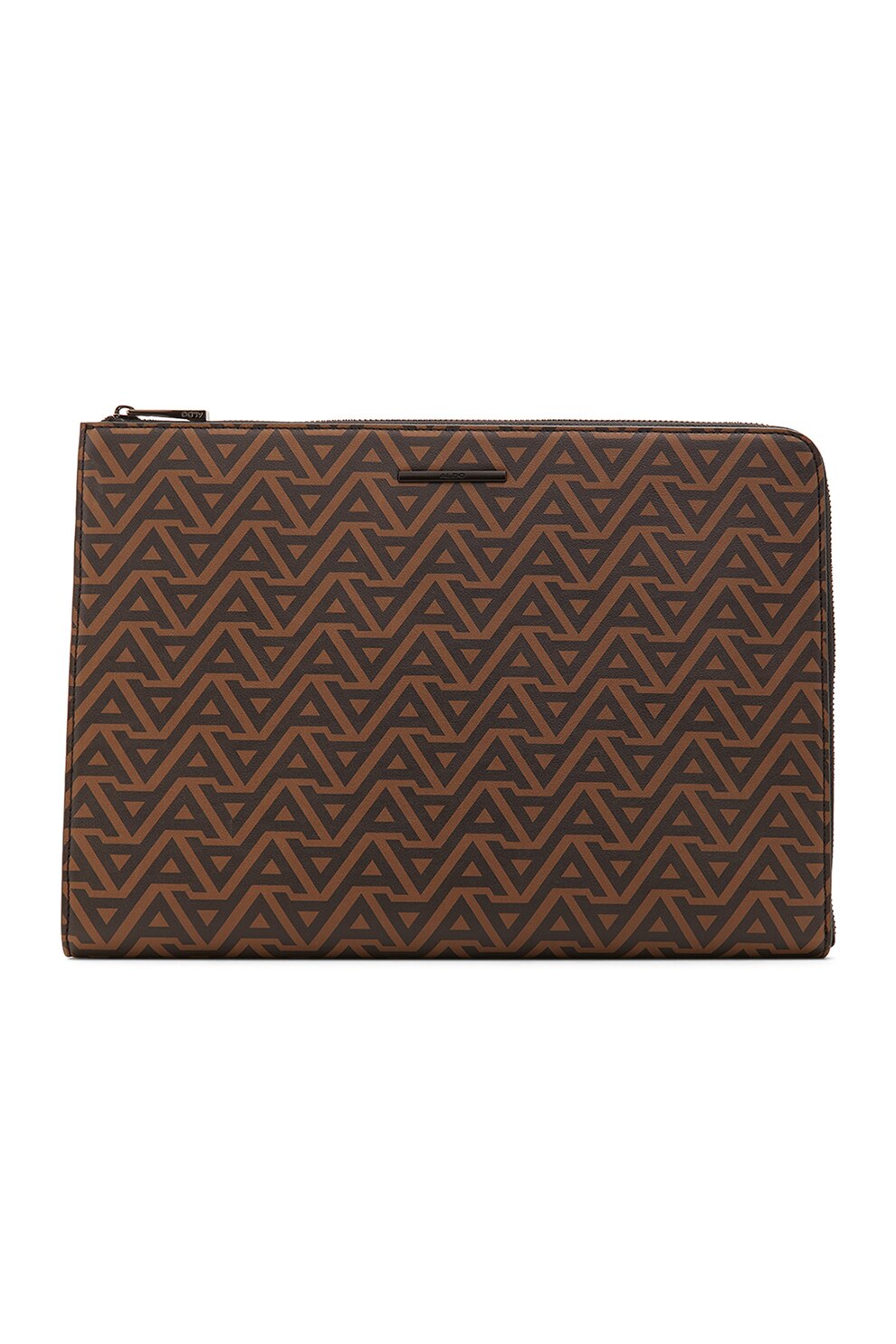 Aldo, Geanta din piele ecologica pentru laptop Heniel, Negru/Maro