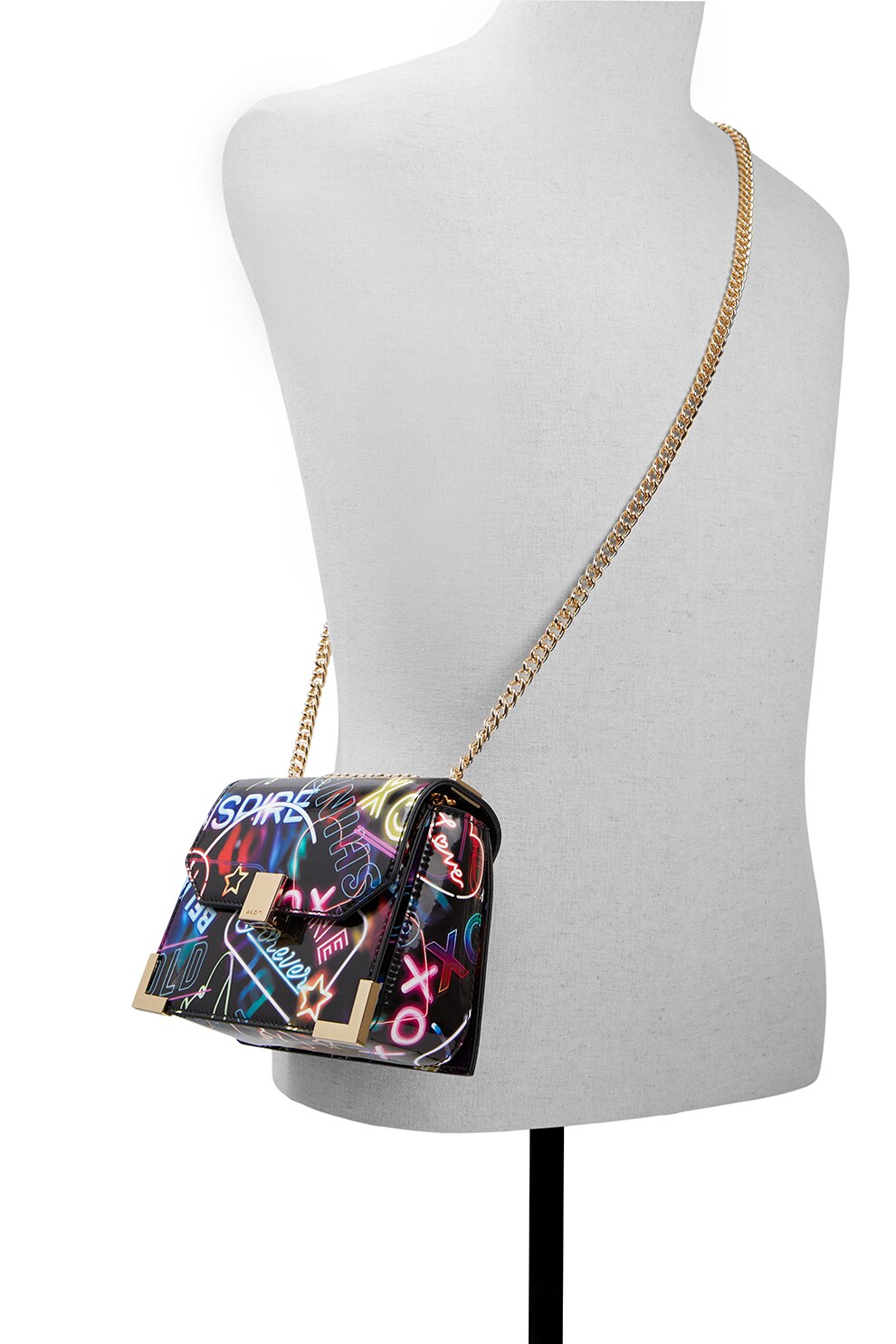 Aldo, Конвертируема чанта за рамо Juberra, Черен/Розов/Син eMAG.bg