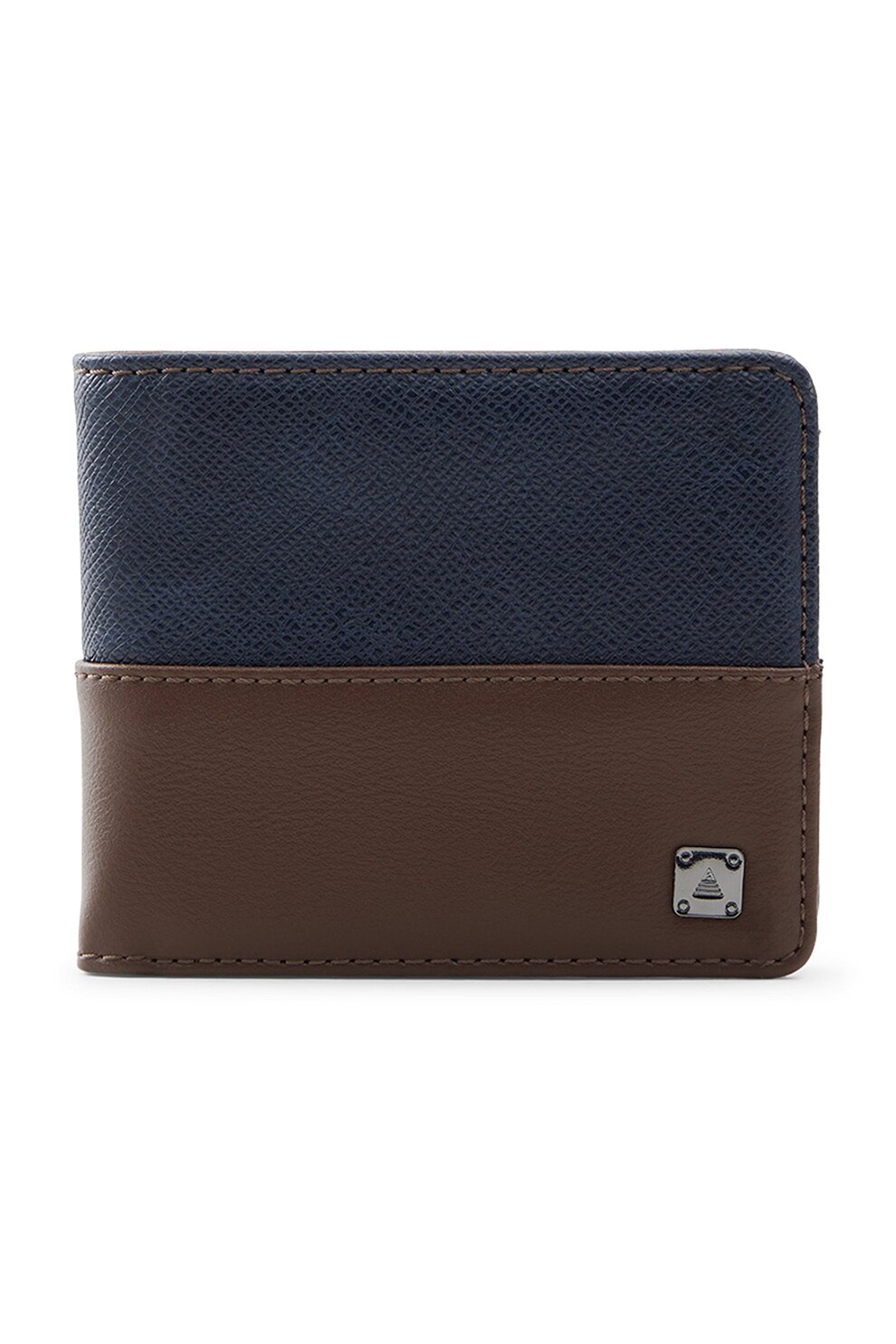 Aldo, Portofel pliabil din piele ecologica Palorus, Bleumarin/Maro