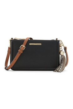 Aldo, Geanta crossbody din piele ecologica cu aspect texturat Riessi, Negru Aldo, Geanta crossbody din piele ecologica cu aspect texturat Riessi, Negru
