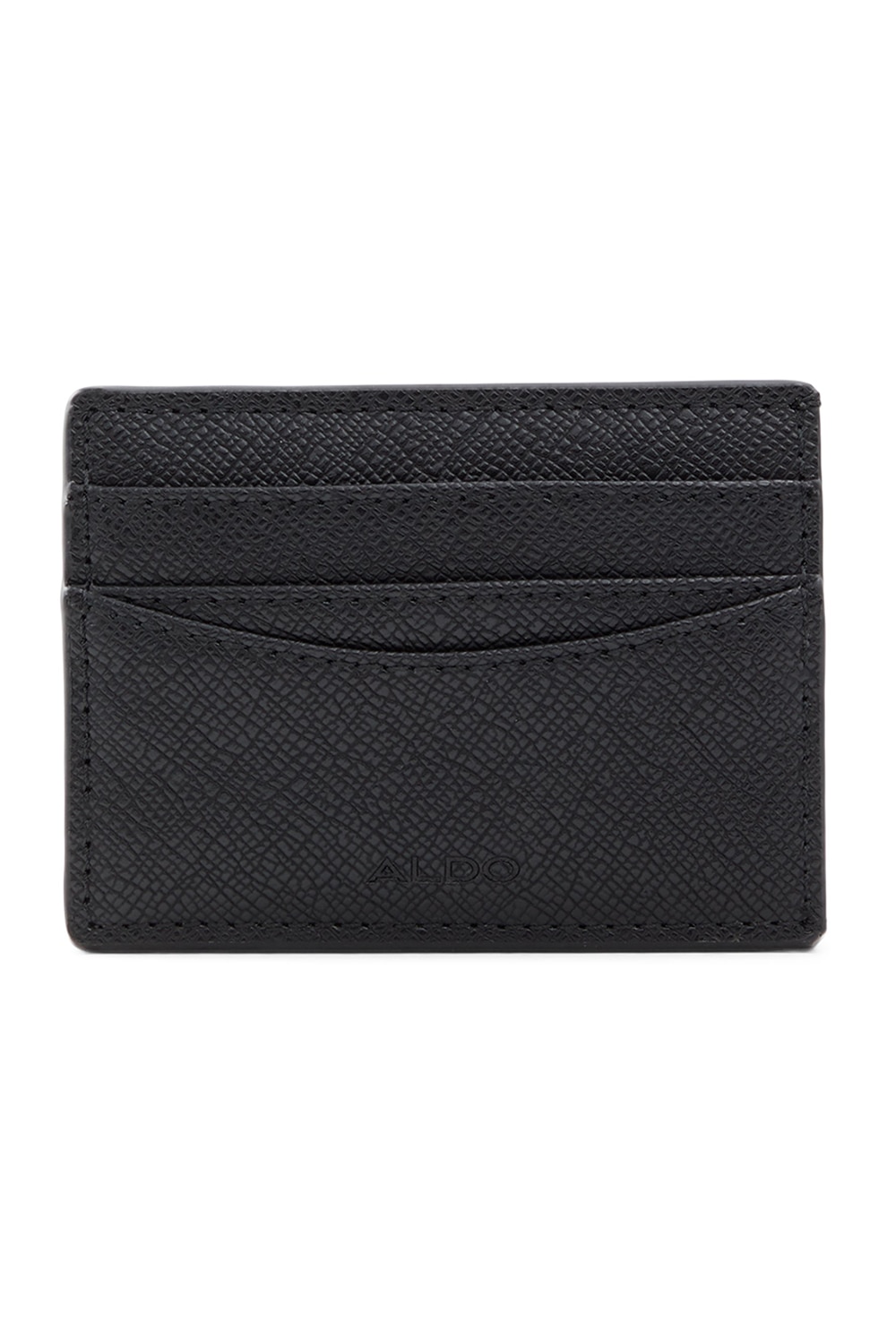 Aldo, Portcart din piele ecologica Thillan, Negru