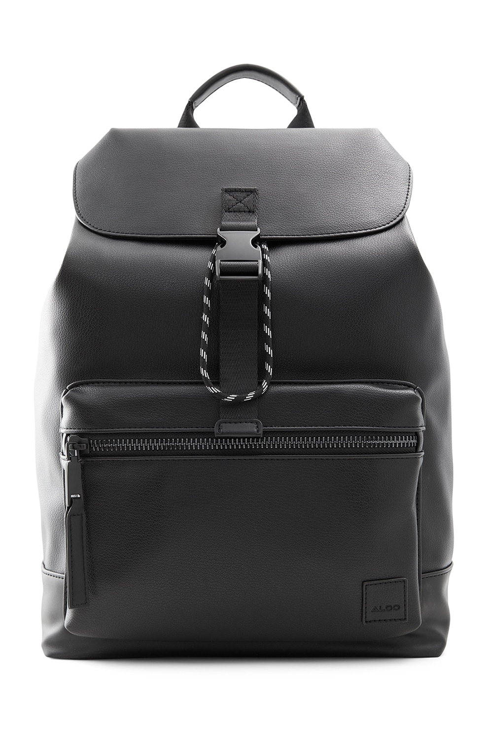Aldo, Rucsac din piele ecologica cu model in doua tonuri Weakath, Negru