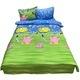 Husa pilota verde/albastra 180/210cm, "Sponge Bob" din bumbac 100% by Liz Line - HP180143