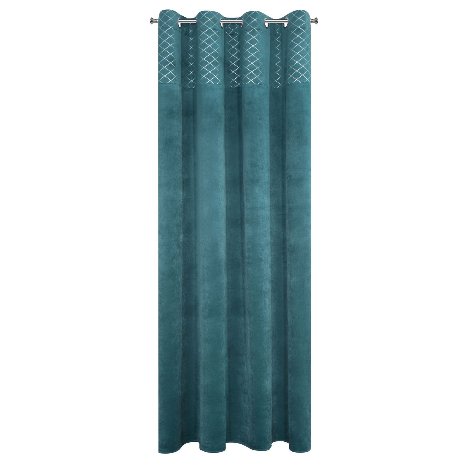 Perdea decorativa cu inele metalice, KARINA 140x250 cm, Eurofirany, Turcoaz