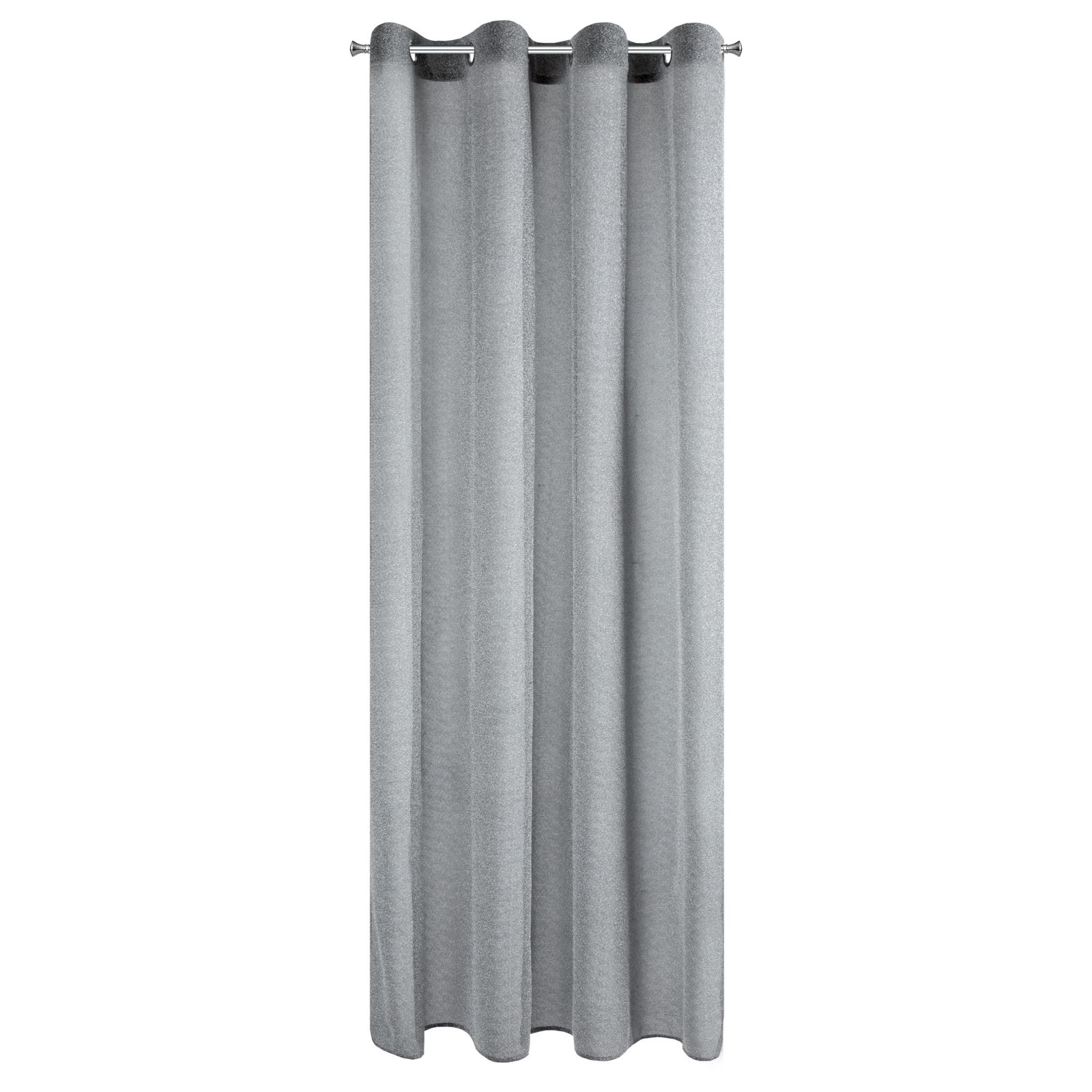 Perdea decorativa cu inele metalice, SHINY 140x250 cm, Eurofirany, Negru