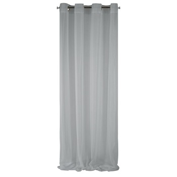 Perdea decorativa cu inele metalice, MAGGIE 140x250 cm, Eurofirany, Gri Perdea decorativa cu inele metalice, MAGGIE 140x250 cm, Eurofirany, Gri